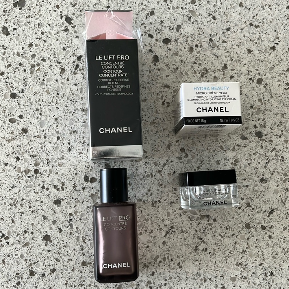 CHANEL Le Lift Pro and Hydra Beauty Empty containers